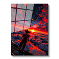 Goku Ejderha Anime Modern Dikey Cam Tablo