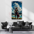 Canvas Anime Themed Painting One Piece Ace Canvas Print Painting Game Room Painting