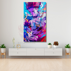 Glass Anime Painting Hisoka Hunterx Hunter Themed Digital Print Glass Painting Gamer Room Painting