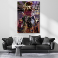 Glass Anime Painting Jojo Themed Digital Print Glass Painting Gamer's Room Painting