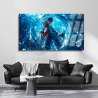 Glass Anime Painting One Piece Luffy Digital Print Glass Painting TV Series Movie Anime Painting