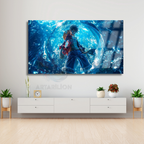 Glass Anime Painting One Piece Luffy Digital Print Glass Painting TV Series Movie Anime Painting