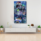 Glass Anime Painting One Piece Glass HD Digital Print Painting Living Room TV Series Film Painting