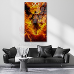 Glass Anime Painting One Piece Themed Zoro Digital Print Glass Painting TV Series Movie Anime Painting