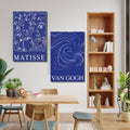 Van Gogh Henri Matisse Dikey 2'li Kanvas Tablo Seti