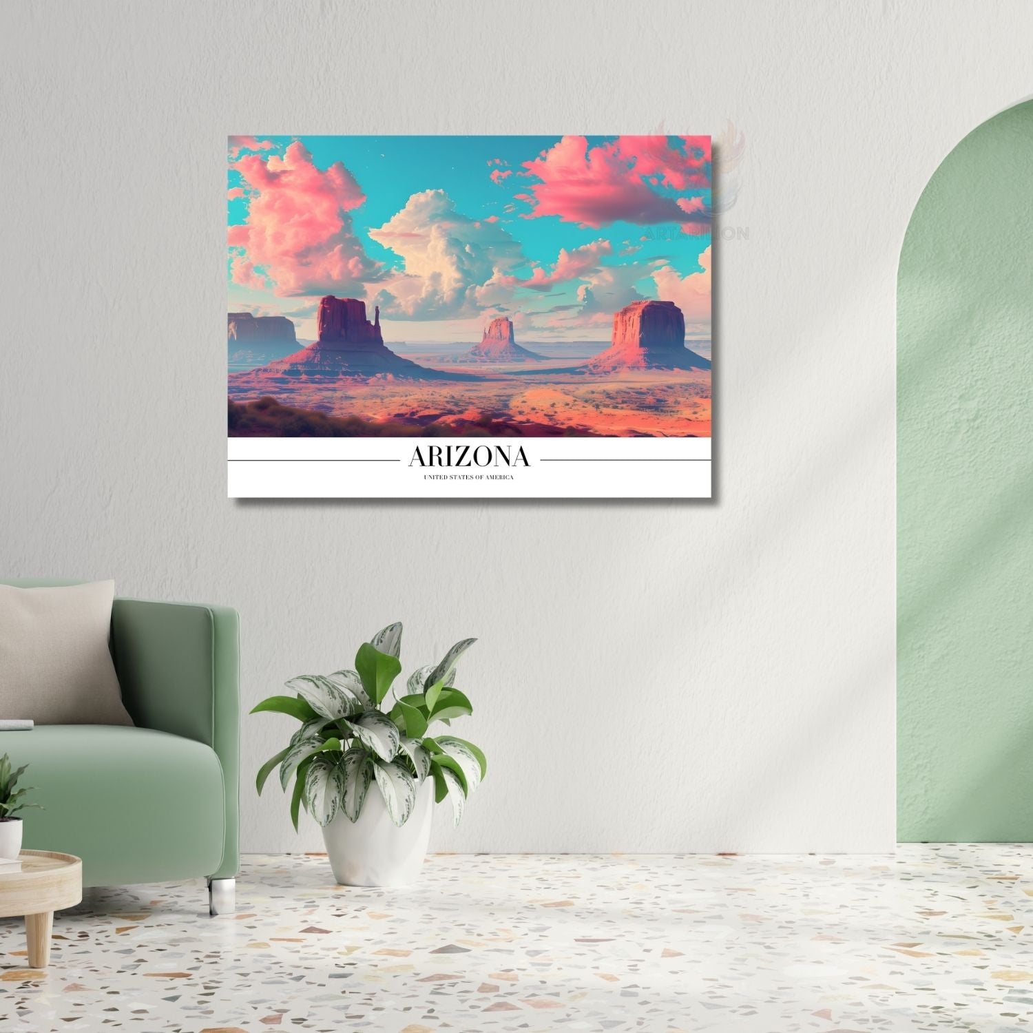 Arizona ABD Yatay Kanvas Tablo