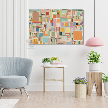Kanvas Dikey Duvar Tablosu Kanvas Soyut Geometrik Sanat7 Ev Ofis Salon Modern Duvar Tablosu
