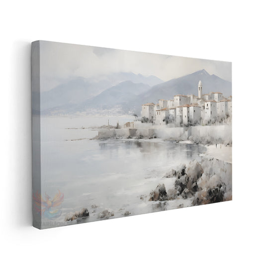 Kanvas Dikey Duvar Tablosu Kanvas Soyut Kiyi Manzarasi Ev Ofis Salon Modern Duvar Tablosu