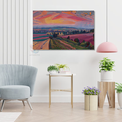 Kanvas Dikey Duvar Tablosu Kanvas Soyut Manzara4 Ev Ofis Salon Modern Duvar Tablosu