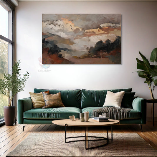 Kanvas Dikey Duvar Tablosu Kanvas Soyut Manzara5 Ev Ofis Salon Modern Duvar Tablosu