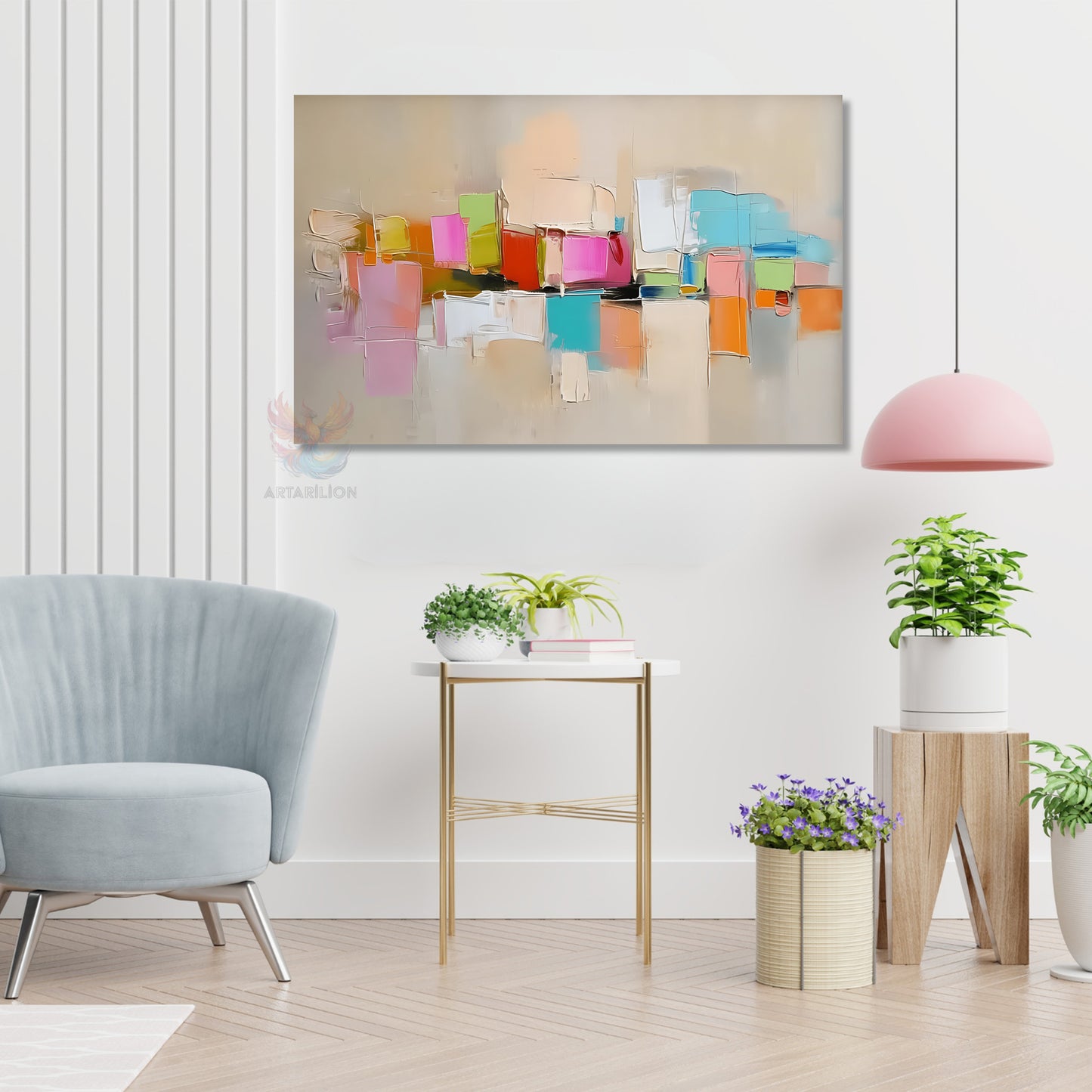 Kanvas Dikey Duvar Tablosu Kanvas Soyut Renk Sanati5 Ev Ofis Salon Modern Duvar Tablosu