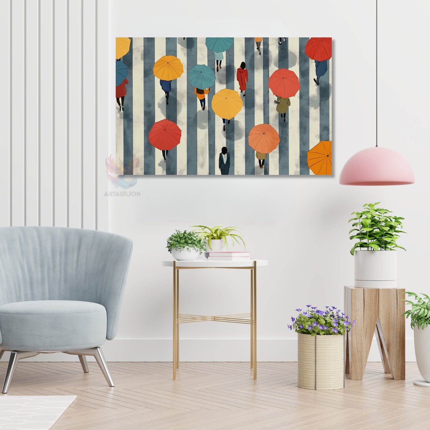 Canvas Vertical Wall Painting, Canvas Abstract Art, Home Office Living Room Modern Wall Painting