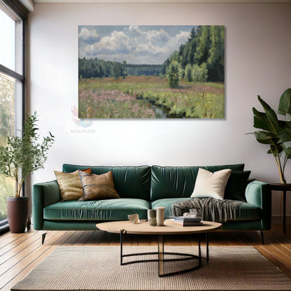Kanvas Dikey Duvar Tablosu Kanvas Vintage Doga Manzarasi4 Ev Ofis Salon Modern Duvar Tablosu