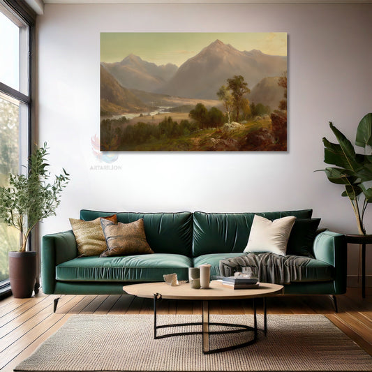 Kanvas Dikey Duvar Tablosu Kanvas Vintage Doga Manzarasi6 Ev Ofis Salon Modern Duvar Tablosu
