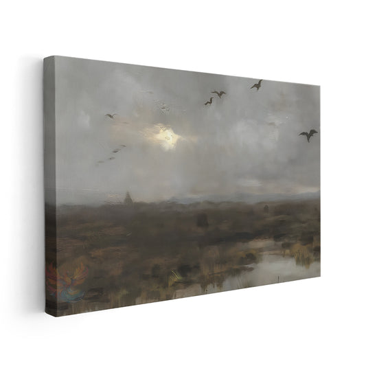 Kanvas Dikey Duvar Tablosu Kanvas Vintage Gokyuzu Ev Ofis Salon Modern Duvar Tablosu