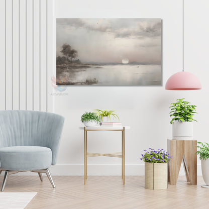 Kanvas Dikey Duvar Tablosu Kanvas Vintage Gun Batimi Ev Ofis Salon Modern Duvar Tablosu