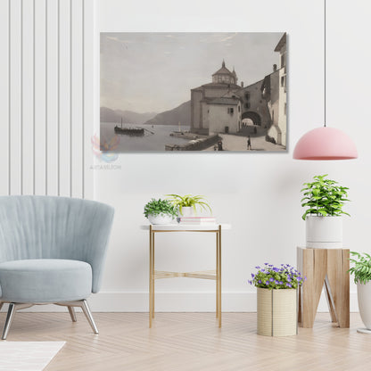 Kanvas Dikey Duvar Tablosu Kanvas Vintage Sehir Manzarasi Ev Ofis Salon Modern Duvar Tablosu