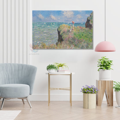 Kanvas Dikey Duvar Tablosu Kanvas Vintage Ucurum Manzarası Ev Ofis Salon Modern Duvar Tablosu