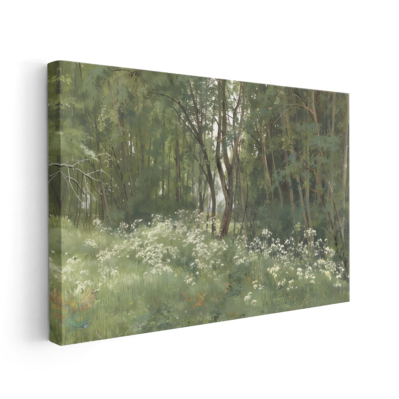 Kanvas Dikey Duvar Tablosu Kanvas Yesil Doga Manzarasi Ev Ofis Salon Modern Duvar Tablosu