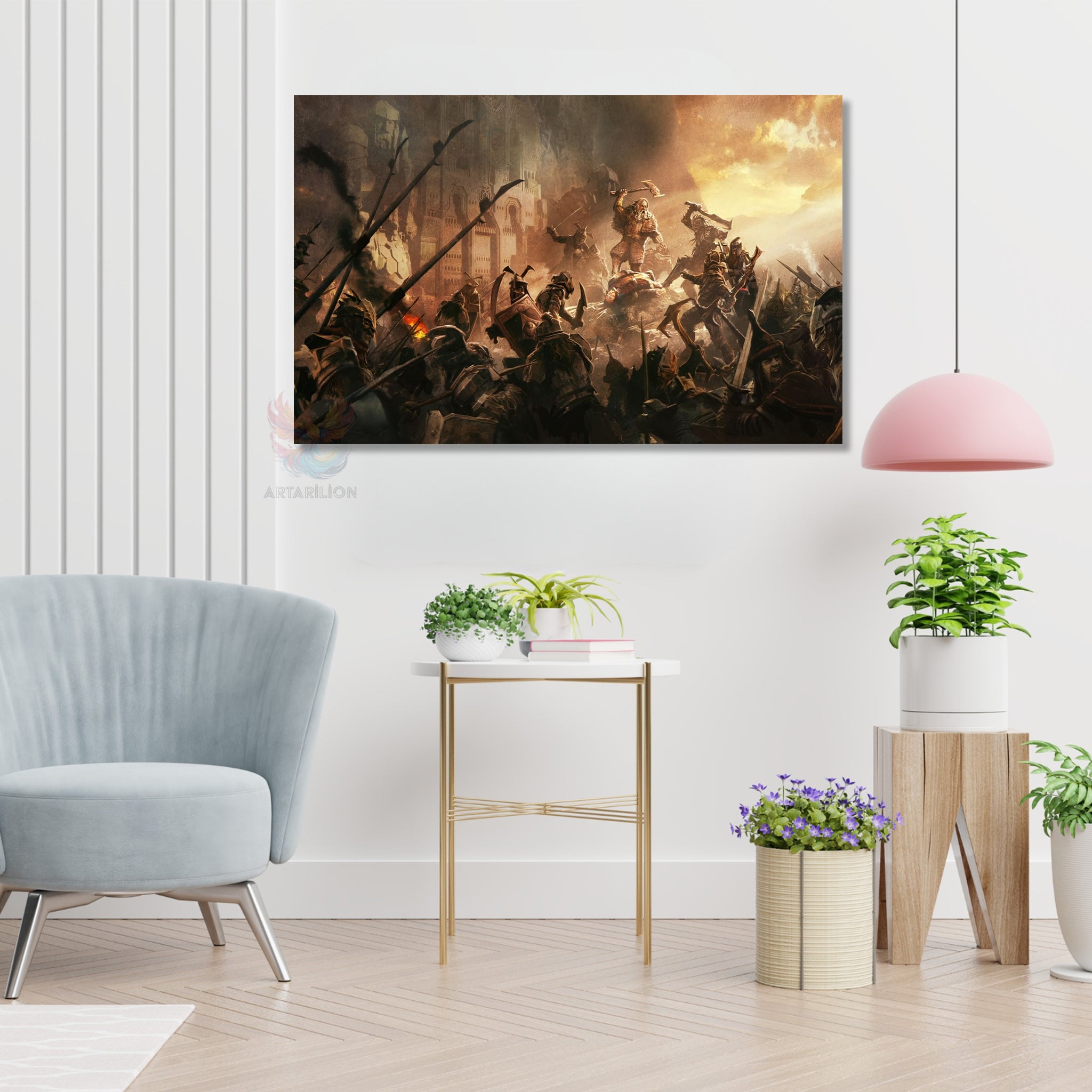 Yüksek Kaliteli LOTR Temalı Kanvas Tablo