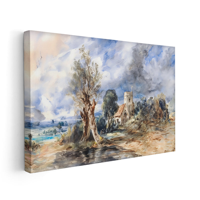 Canvas Vertical Wall Art, Canvas Nature Landscape, 3-Piece Home Office Living Room Modern Wall Art