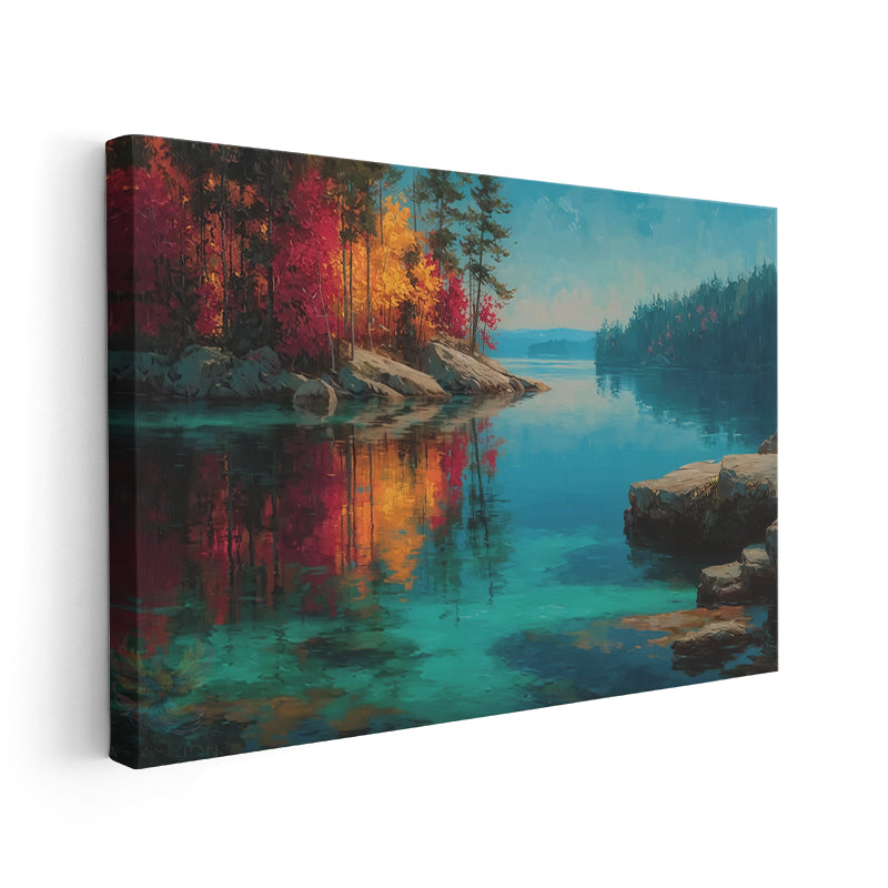 Canvas Vertical Wall Art, Canvas Nature Landscape, Home Office Living Room Modern Wall Art