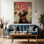 Canvas Vertical Wall Art, Canvas FMA Anime Painting, Home Office Living Room Modern Wall Art