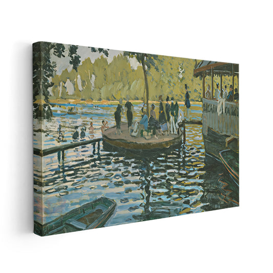 Canvas Vertical Wall Art, Canvas Lake View, Home Office Living Room Modern Wall Art