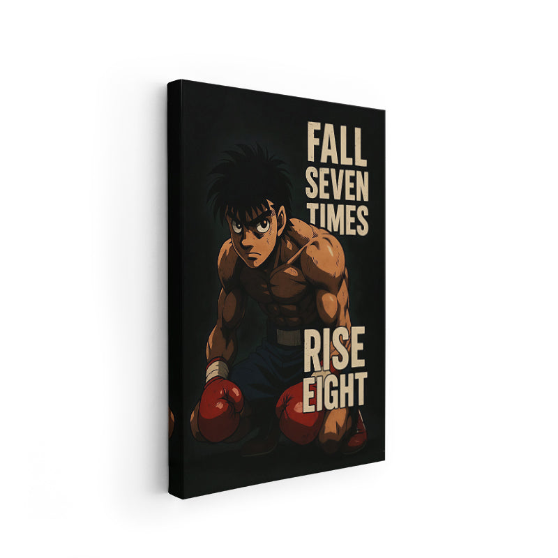 Canvas Vertical Wall Art, Canvas Ippo Anime Painting, Home Office Living Room Modern Wall Art