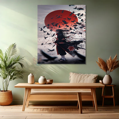 Kanvas Dikey Duvar Tablosu Kanvas İtachi1 Anime Tablosu Ev Ofis Salon Modern Duvar Tablosu