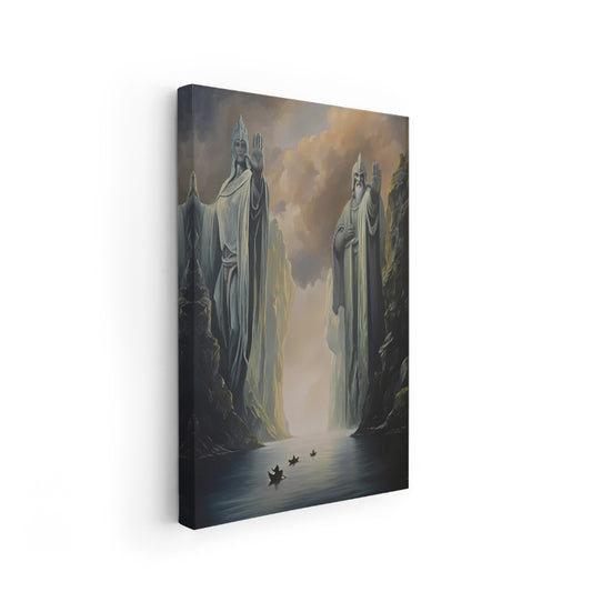 Canvas Vertical Wall Art Canvas Monument to the Kings Modern Wall Art for Home Office Living Room
