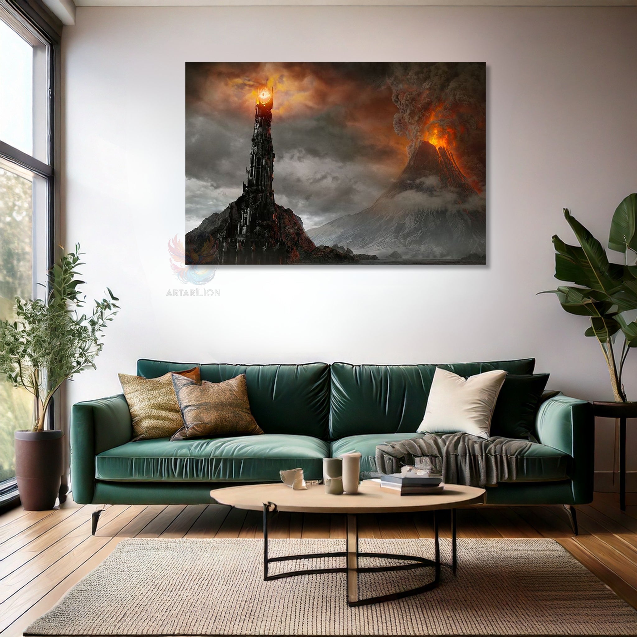 Yüksek Kaliteli Mordor LOTR Kanvas Tablo