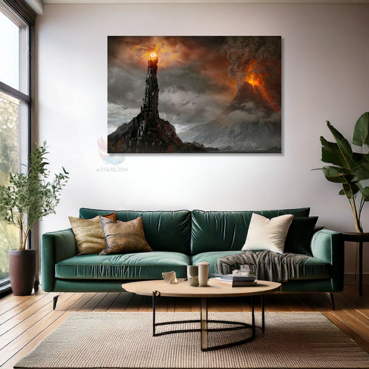 Kanvas Tablo Yüksek Kaliteli Kanvas Duvar Tablosu Mordor LOTR Yeni Ev Hediyesi Ev Dekorasyon