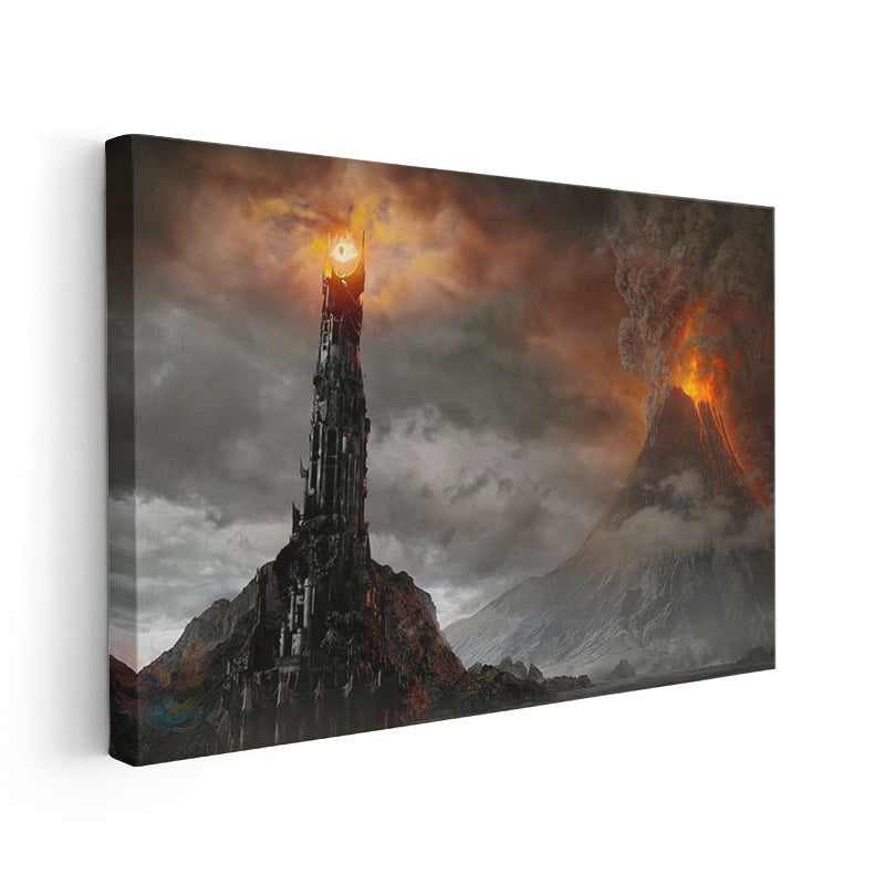 Yüksek Kaliteli Mordor LOTR Kanvas Tablo