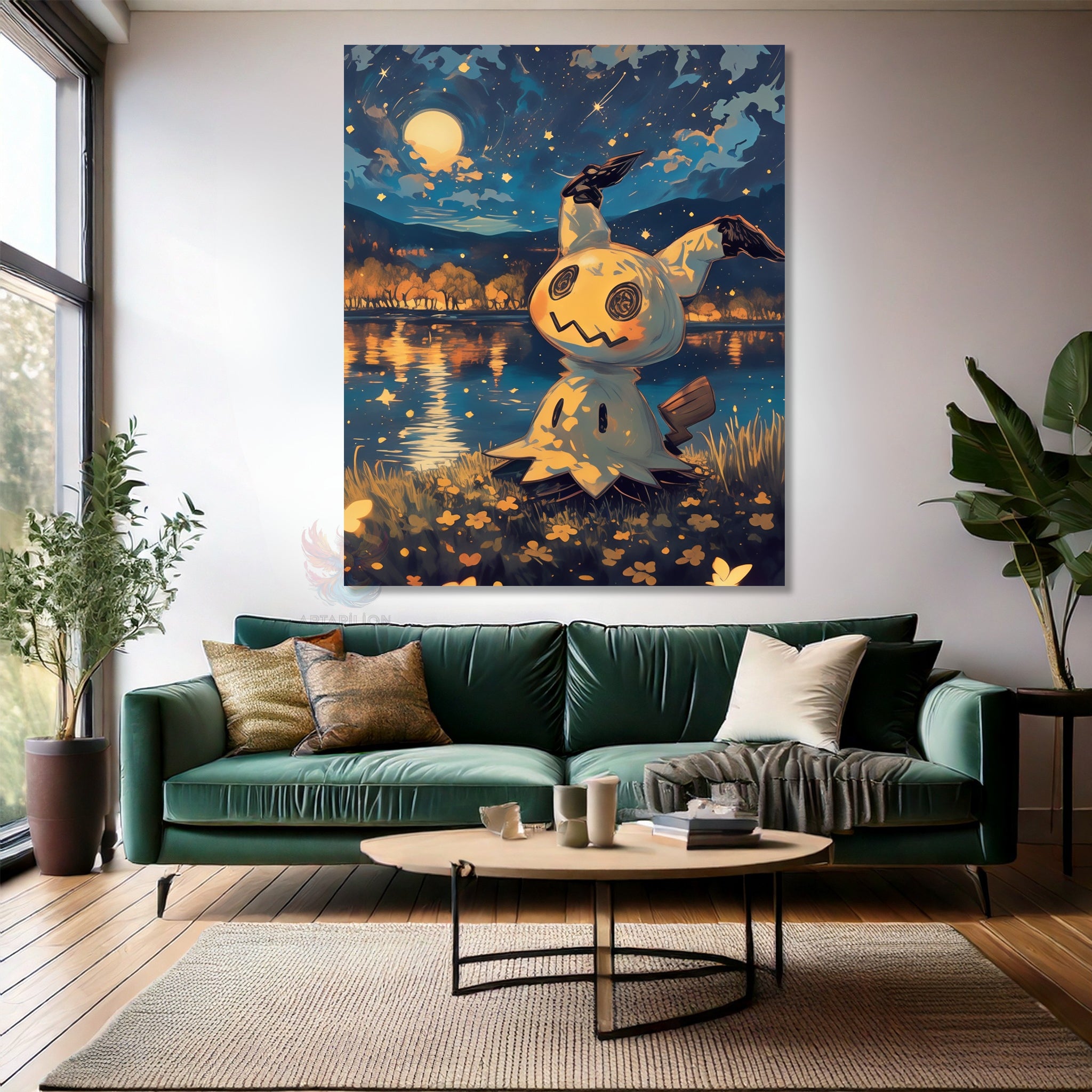 Canvas Vertical Wall Art, Canvas Piccadilly Anime Painting, Home Office Living Room Modern Wall Art