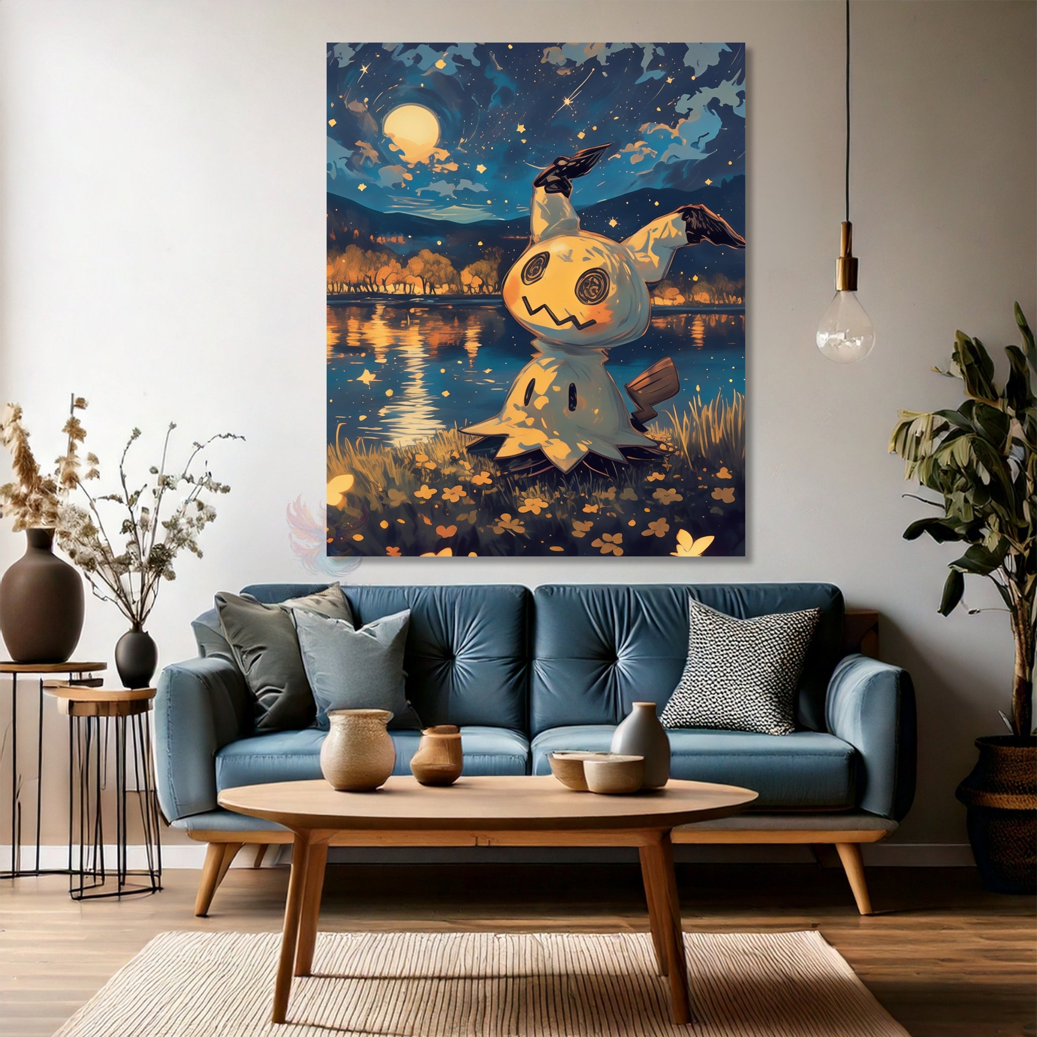Canvas Vertical Wall Art, Canvas Piccadilly Anime Painting, Home Office Living Room Modern Wall Art