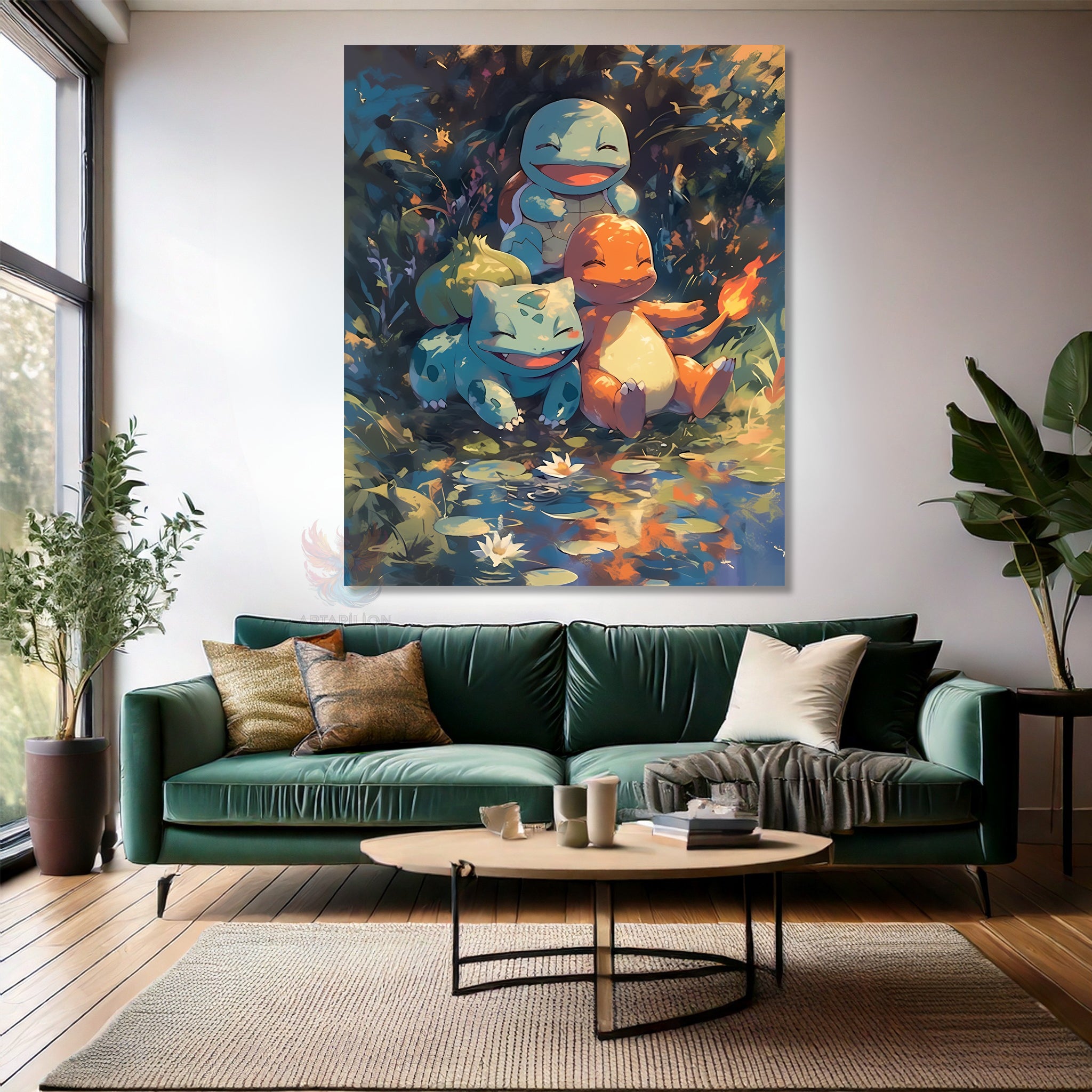 Anime Modern Dikey Kanvas Tablo