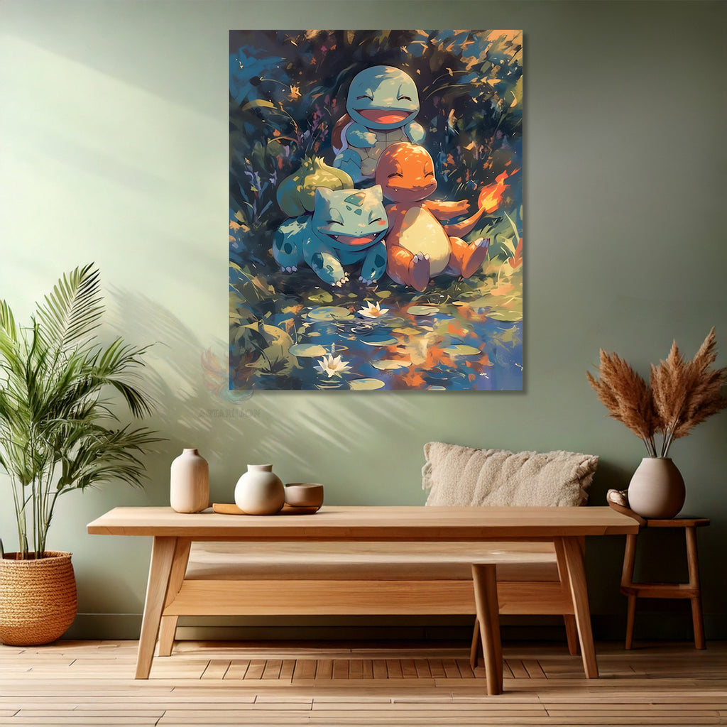Anime Modern Dikey Kanvas Tablo