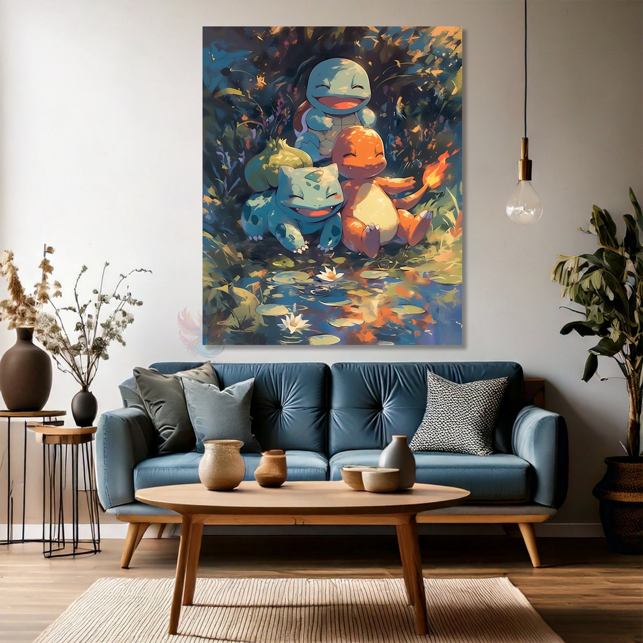 Anime Modern Dikey Kanvas Tablo