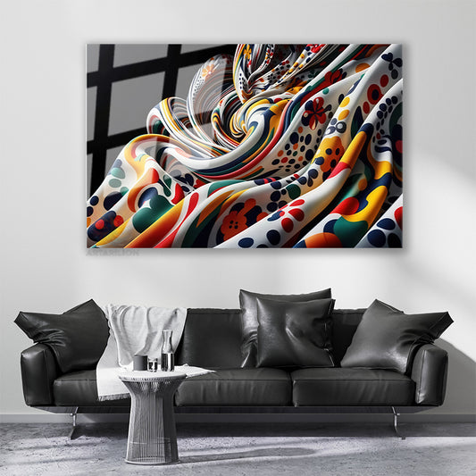 Glass Horizontal Wall Art, Glass Color Solani3, Modern Wall Art for Home, Office, and Living Room.