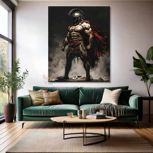 Kanvas Dikey Duvar Tablosu Kanvas Spartan Ev Ofis Salon Modern Duvar Tablosu