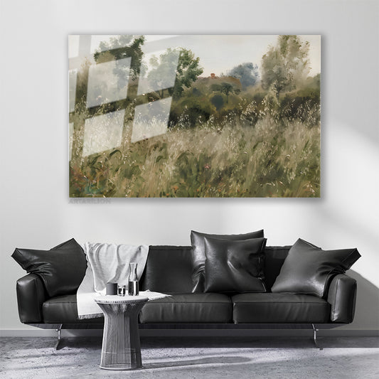 Cam Yatay Duvar Tablosu Cam Vintage Doga Manzarasi3 Ev Ofis Salon Modern Duvar Tablosu