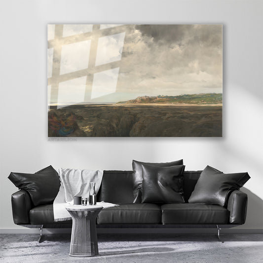 Cam Yatay Duvar Tablosu Cam Vintage Doga Manzarasi5 Ev Ofis Salon Modern Duvar Tablosu