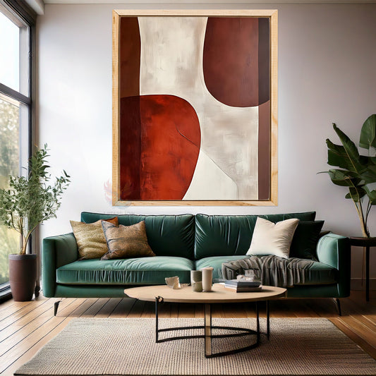 Soyut Ahşap Çerçeveli MDF Tablo Modern Salon Tablosu Ev Dekorasyon Duvar Tablosu Yeni Ev Hediyesi