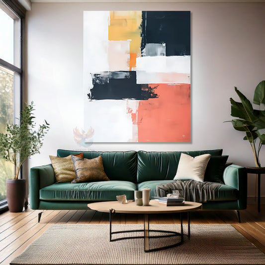 Abstract Canvas Painting Colorful Brush Strokes Modern Living Room Painting Decoration Wall Painting Home Gift