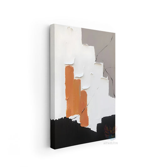 Oil Painting Look Abstract Canvas Painting Brush Strokes Modern Living Room Canvas Wall Painting