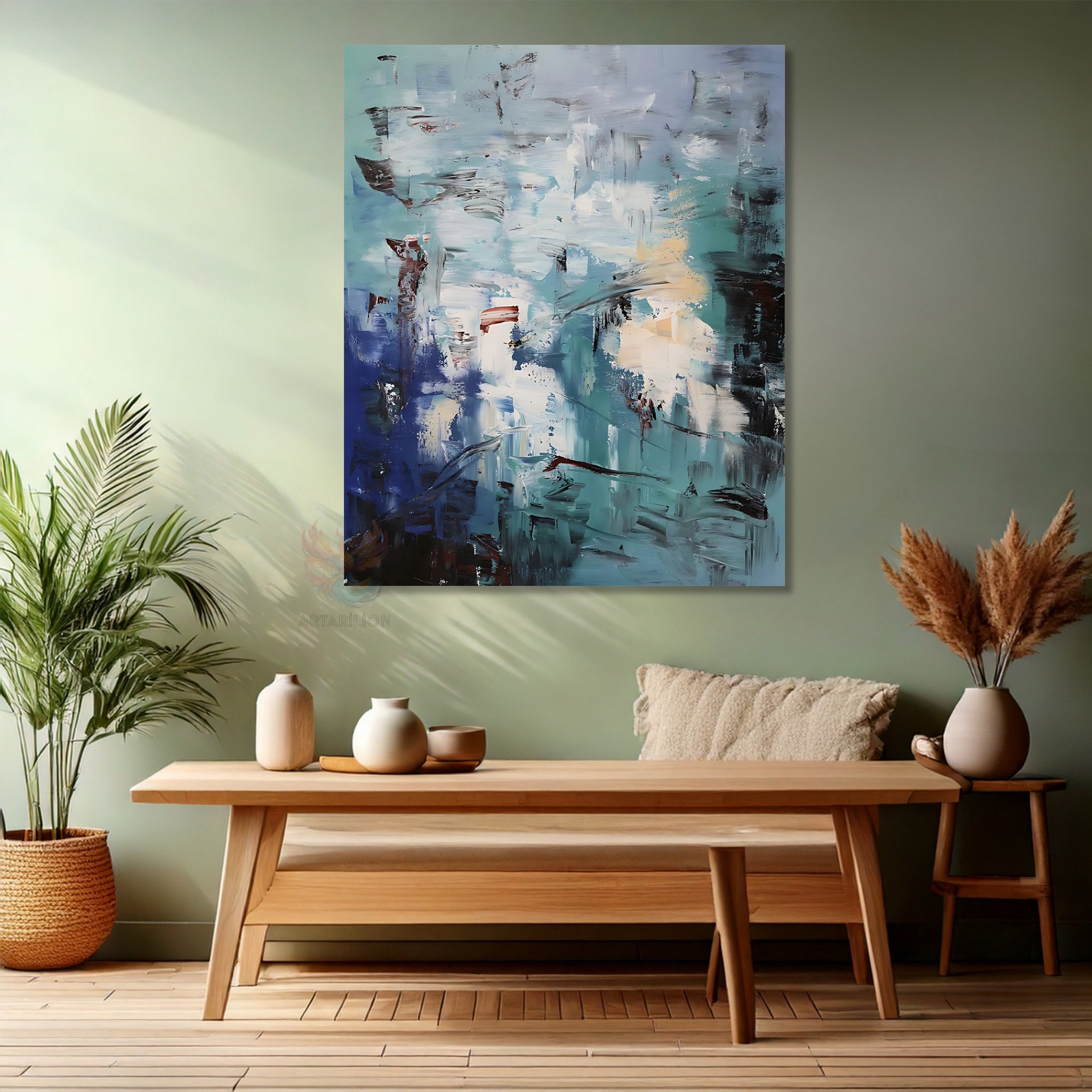 Soyut Temalı Modern Kanvas Tablo