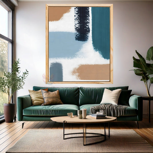Ahşap Çerçeveli MDF Duvar Tablosu Sade Tasarım Ahşap Çerçeveli MDF Baskı Tablo Modern Salon Tablosu