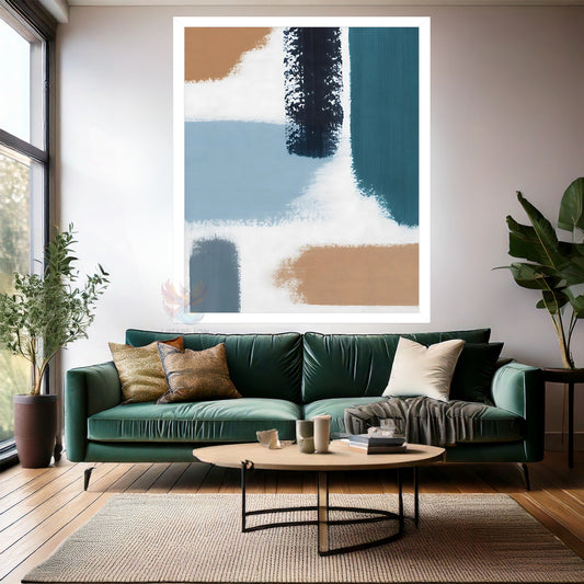 Ahşap Çerçeveli MDF Duvar Tablosu Sade Tasarım Ahşap Çerçeveli MDF Baskı Tablo Modern Salon Tablosu