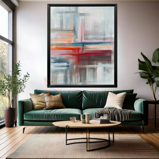 Soyut Çizgiler Ahşap Çerçeveli MDF Tablo Duvar Tablosu Modern Ev Dekoru Çerçeveli MDF Salon Tablosu